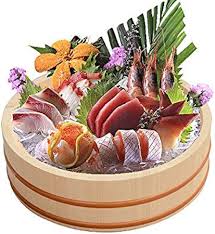 Zwarte Den Houten Sushi Oke - Rijst Mengkom met Koperen Band - 60x16cm