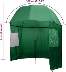 vidaXL Groene Visparaplu 300x240cm