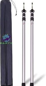 Wild Earth Set van 2 Telescopische Aluminium Tentstokken